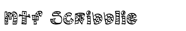 MTF Scribblie font preview